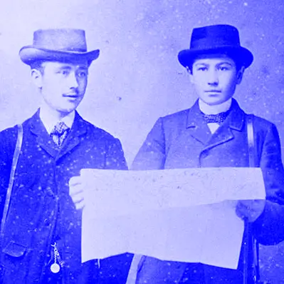 historisches Foto von Engelbert Heil auf der Walz